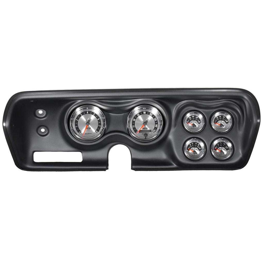 6 GAUGE DIRECT-FIT DASH KIT B-BODY / CHRGR / GTX / ROAD RUNNER / SAT 71-74 AMERICAN MUSCLE - greatparts