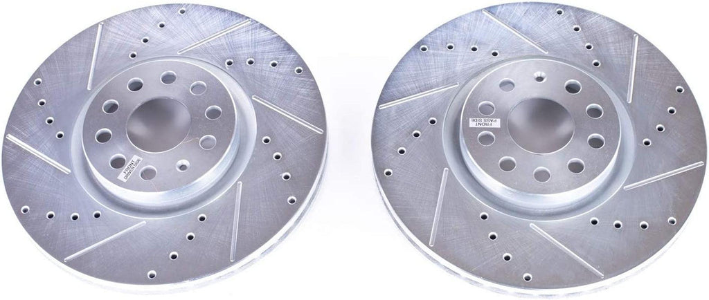 Power Stop EBR1662XPR Drilled and Slotted Front Brake Rotor Pair