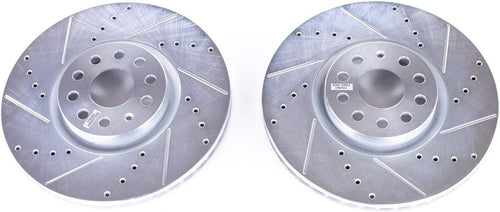 Power Stop EBR1662XPR Drilled and Slotted Front Brake Rotor Pair