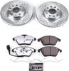 K4623-26 Front Z26 Carbon Fiber Brake Pads with Drilled & Slotted Brake Rotors Kit