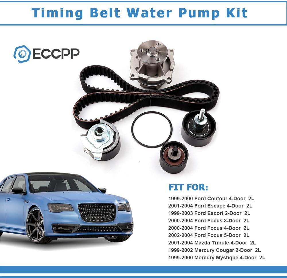 New Timing Belt Water Pump Kit Fit 1999-2004 for Ford Contour Escape Focus for Mazda Tributecougar Mystique 2.0L 16DOHC