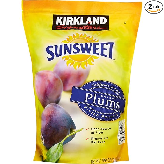Kirkland Signatures Dried Plums Pitted Prunes, 2 Pack