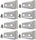 Door Hinge Overlays (8 Pieces) (4 Door) 30021