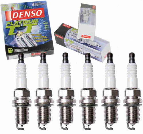 6 Pc DENSO Platinum TT Spark Plugs Compatible with Infiniti I30 3.0L V6 1996-2001