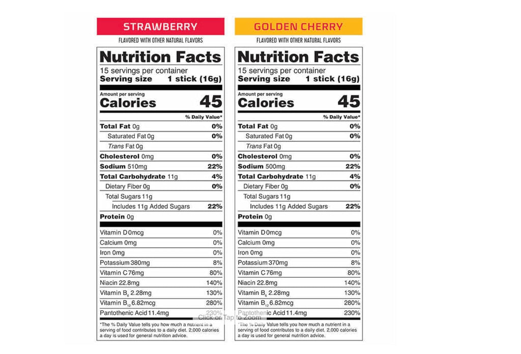 Liquid I.V. Hydration Multiplier, 30 Individual Serving Stick Packs in Resealable Pouch Flavor : Golden Cherry & Strawberry (1)