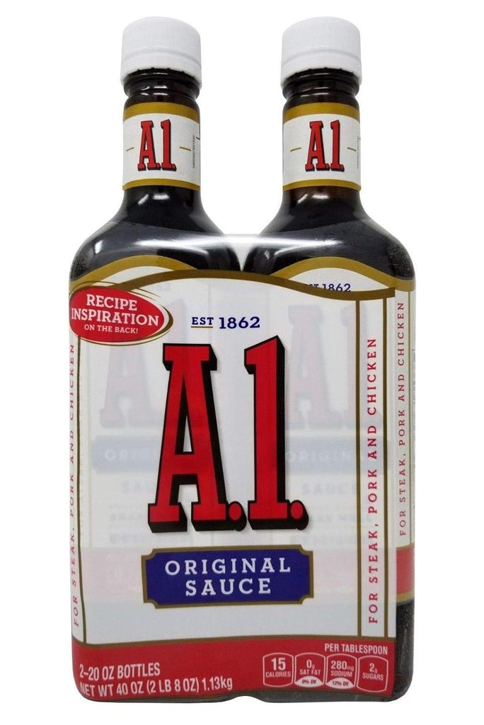 A1 Original Sauce for Steak, Pork & Chicken, 20 oz x 2 Bottles