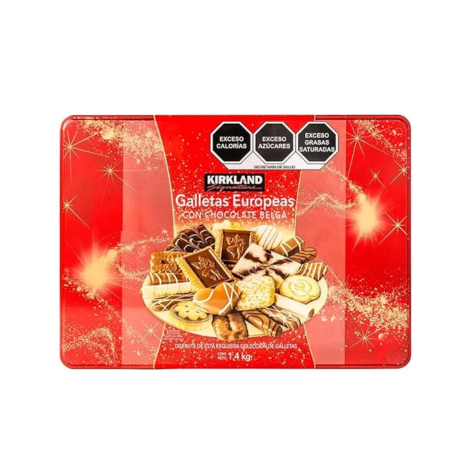 European Cookies Kirkland Signature with Belgian, Chocolate, 49.4 Oz