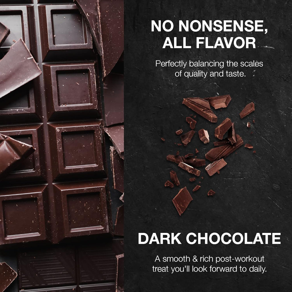 RAW Whey Isolate Protein Powder, Dark Chocolate - 100% Grass-Fed Sports Nutrition Whey Protein Powder for Muscle Growth & Recovery - Low-Fat, Low Carb, Naturally Flavored & Sweetened - 25 Servings