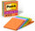 Post-it Super Sticky Notes, 4 in x 4 in, 6 Pads, 2x the Sticking Power, Energy Boost Collection, Bright Colors, Recyclable (675-6SSUC)
