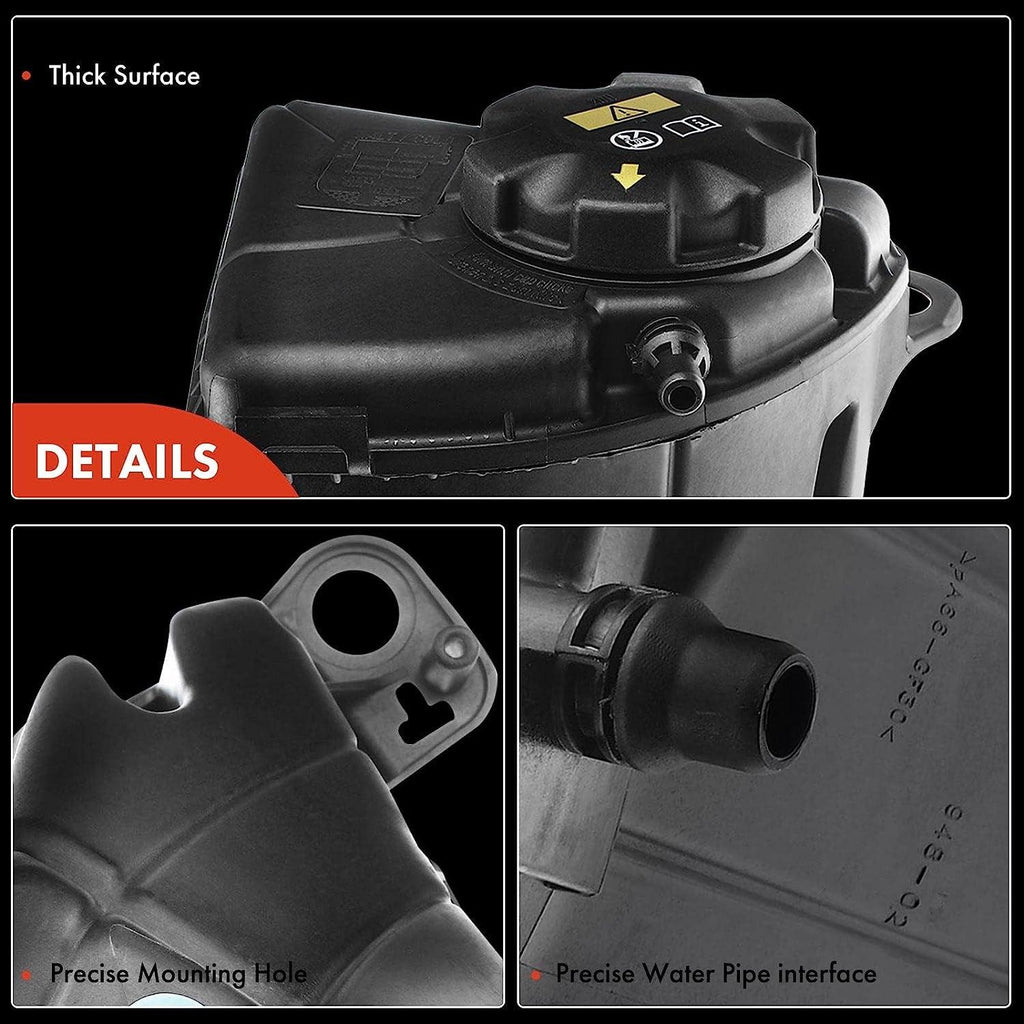 A-Premium Engine Coolant Overflow Recovery Reservoir Tank [W/Cap & Sensor] Compatible with BMW 550I 11-13, 550I GT 10-12, 750I 09-12, 750Li 09-12, Alpina B7, [8Cyl 4.4L], Replace # 17137601948