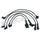 Walker Spark Plug Wire Set for 1988-1990 Honda Prelude 924-1647