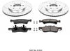 K1933 Front Z23 Carbon Fiber Brake Pads with Drilled & Slotted Brake Rotors Kit