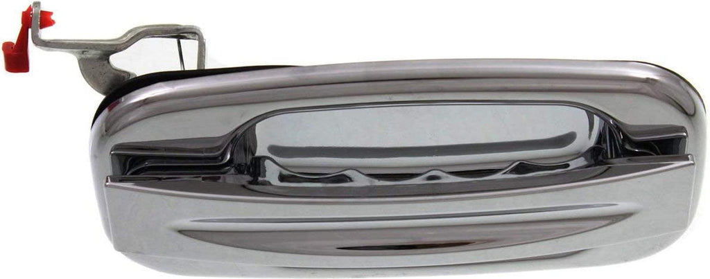 Exterior Door Handle Compatible with GMC Sierra/Silverado 1999-2007 Set of 4 Front and Rear Right Side and Left Side Chrome