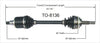 TO-8136 CV Axle Shaft