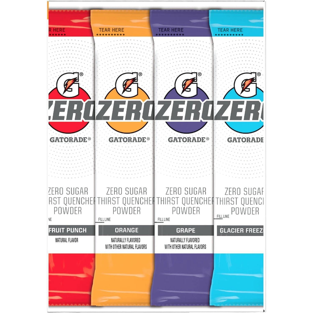 Gatorade G Zero Powder Variety Pack - 40 count - Gatorade Powder Packets - Gatorade Zero Powder Packets - Gatorade Powder Zero - Gatorade Zero Sugar - Gatorade Powder Mix Variety - Gatorade Sugar-Free Hydration with Essential Electrolytes