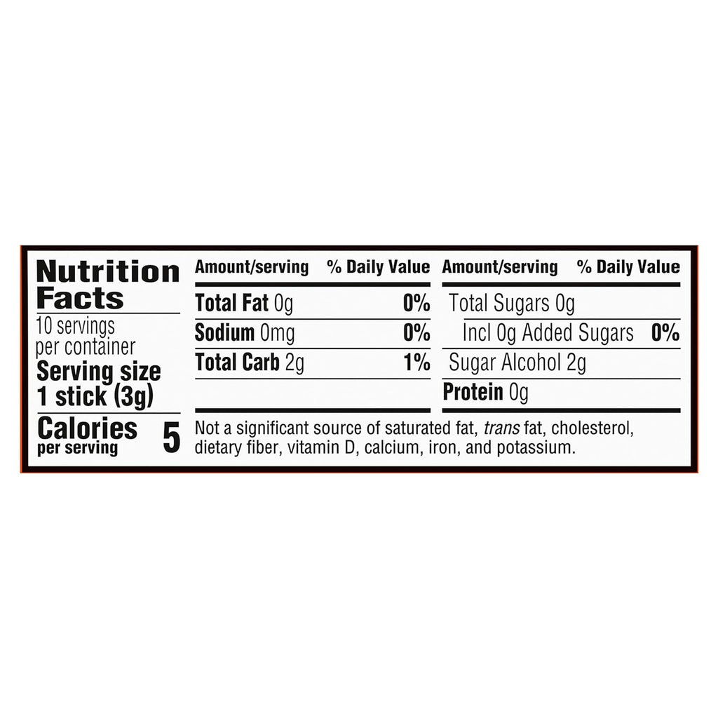 Trident Mega Tropical Twist Sugar Free Gum, 9 Packs of 10 Pieces (90 Total Pieces)