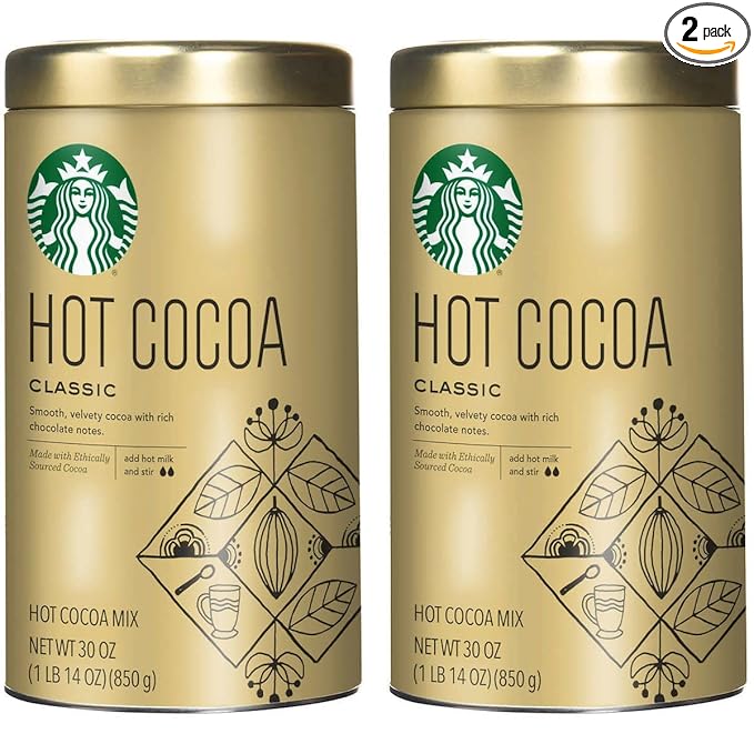 Starbucks Classic Hot Cocoa, 30 Ounce (Pack of 2)