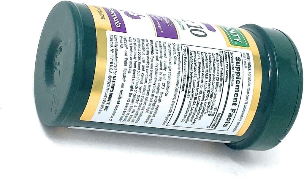 Nature's Bounty Ultra Strength Probiotic 10, 70 Capsules