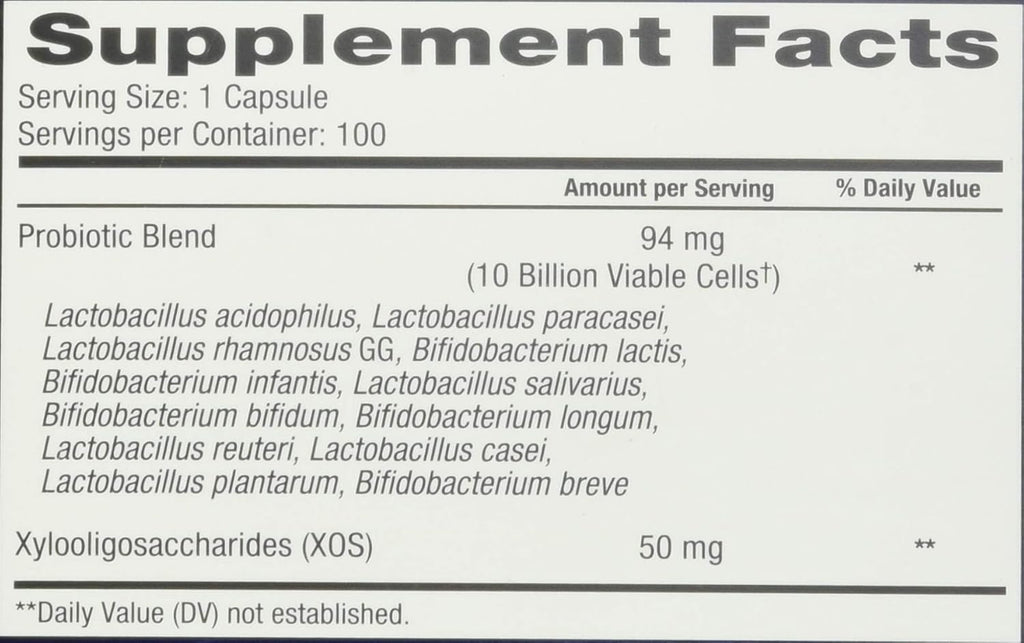 TruNature Advanced Digestive Probiotic, White, 100 Count