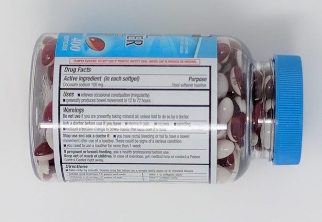 Kirkland Signature Stool Softener 100 mg, 400 Softgels