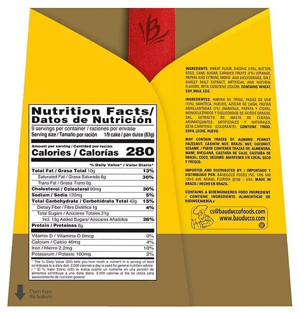 2 Packs Bauducco Panettone All Butter Gift Pack Italian Holiday Cake 26.5oz Each