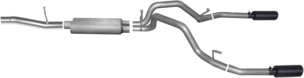 65654B Cat-Back Dual Split Exhaust System, Stainless