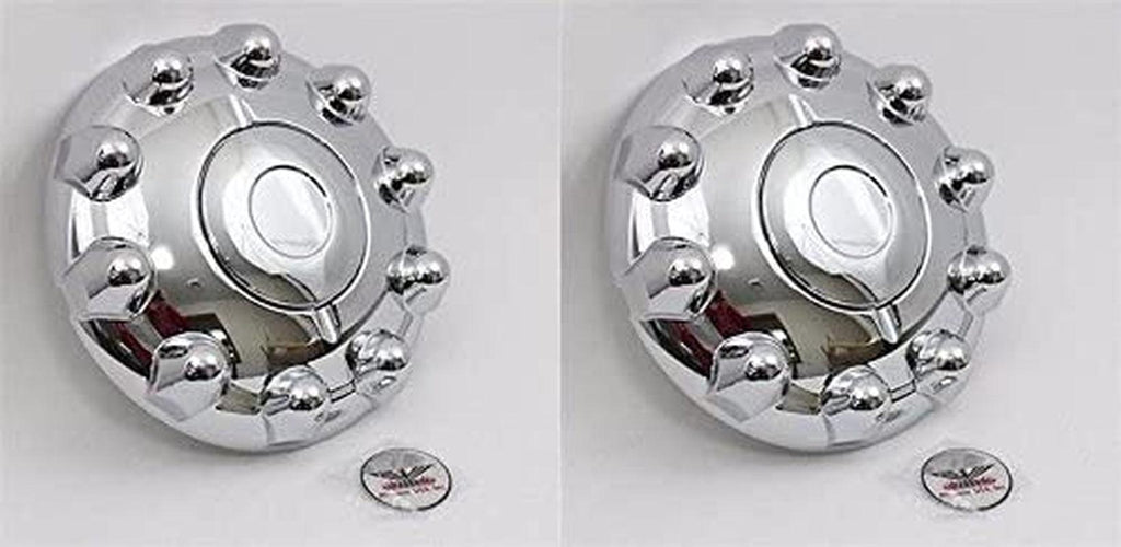 BA Products One Pair -  QH1200AS, Front Hub Cover Kit, 19.5 or 22.5 Wheels with 10 Lug 285MM BC Hub Pilot Studs
