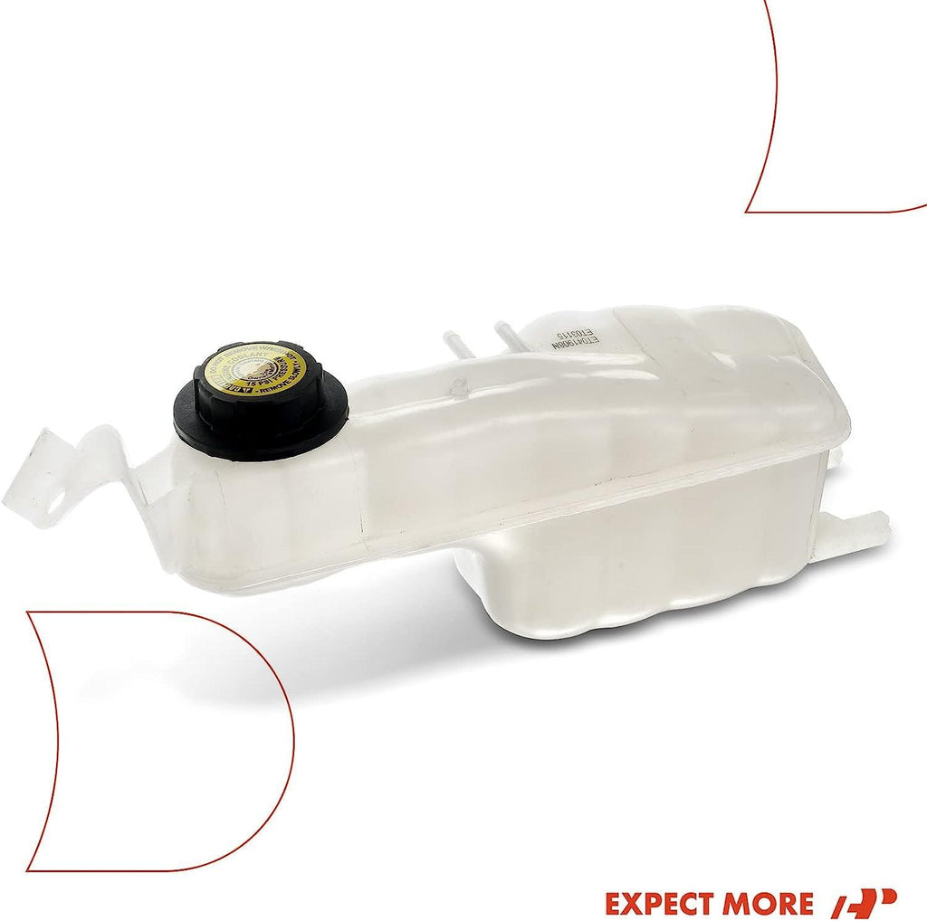 A-Premium Engine Coolant Overflow Recovery Reservoir Tank [W/Cap & Sensor] Compatible with Buick Skylark 1996-1998 & Oldsmobile Achieva & Pontiac Grand Am & Chevy Corsica 1995-1996, [2.4L 3.1L Only]