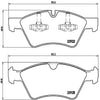 Brembo Front Disc Brake Pad Set for Mercedes-Benz (P50063)