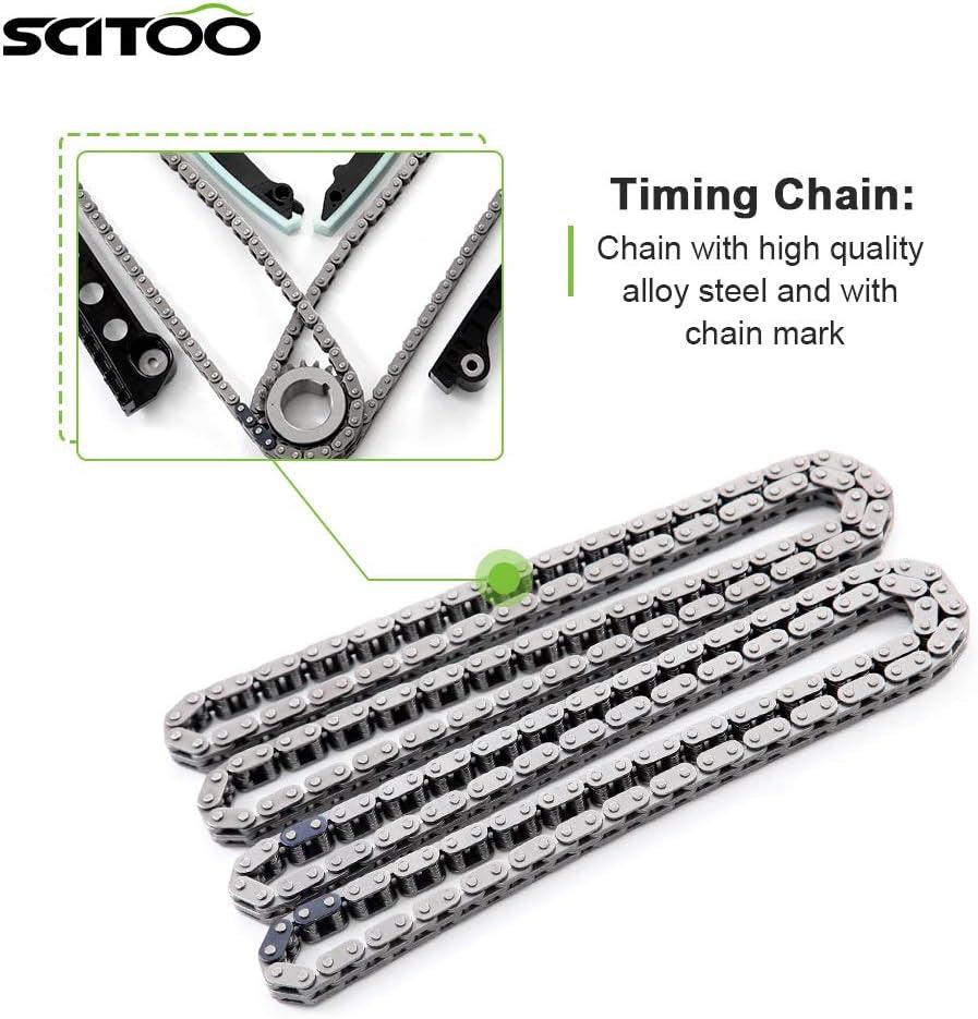 TS20391 9-4201S 9-4202S Engine Timing Chain Kit Sets Replaces for Ford for Lincoln Expedition F-150 F-250 Super Duty F-350 Super Duty Navigator Mark LT 5.4L