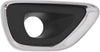 Front, Driver and Passenger Side Fog Light Trim Set of 2 Compatible with 2014-2016 Jeep Grand Cherokee Black, with Chrome Trim, Laredo, Limited, Overland, Summit Models, Black and Chrome