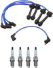 Denso Wire Set 7Mm & 4 Platinum TT Spark Plugs .040 Kit for Toyota 1.6L L4 GAS