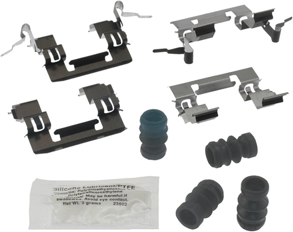 Gold 18K1998X Front Disc Brake Caliper Hardware Kit with Clips, Seals, and Lubricant