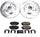 K8011 Front Z23 Carbon Fiber Brake Pads with Drilled & Slotted Brake Rotors Kit