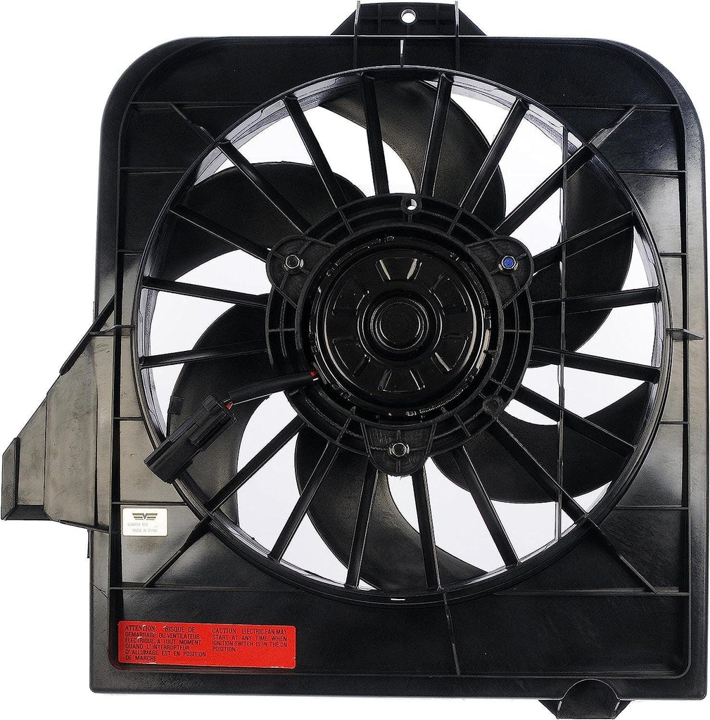 Dorman 620-018 Driver Side Engine Cooling Fan Assembly Compatible with Select Chrysler / Dodge Models , Black