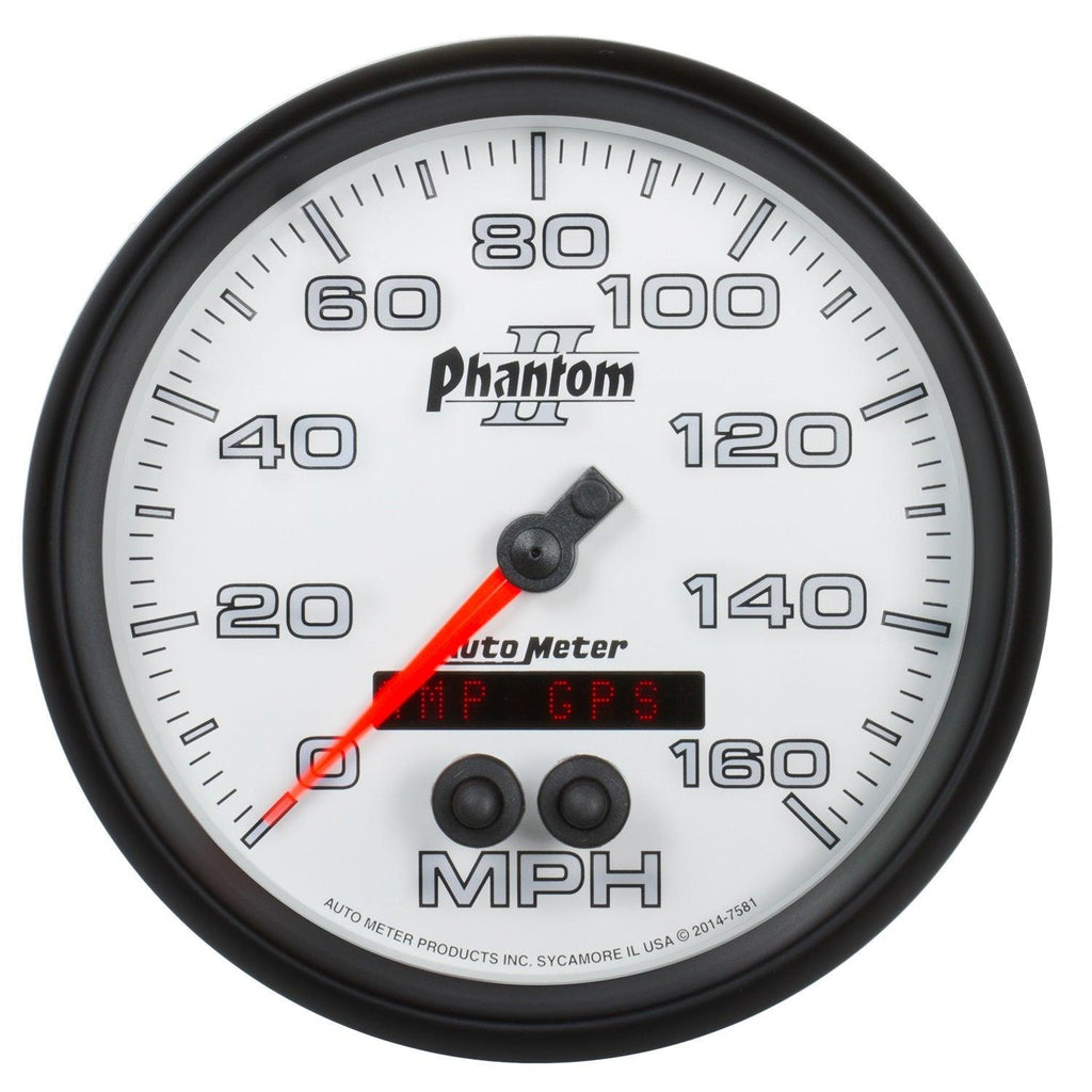 5 in. GPS SPEEDOMETER 0-160 MPH PHANTOM II - greatparts