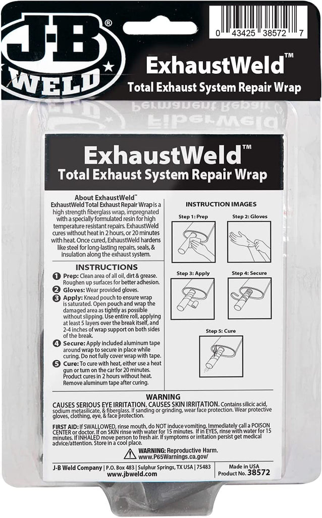 J-B Weld Exhaustweld 2" X 72" Repair Wrap, White
