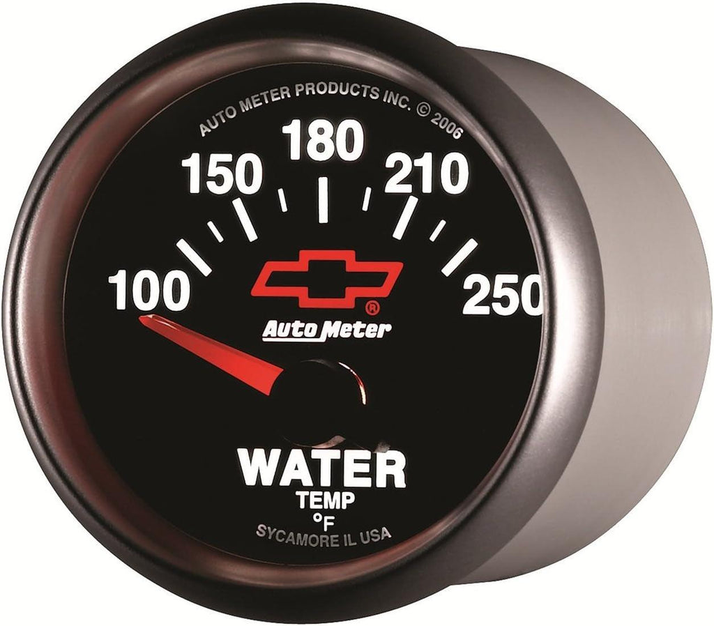 3637-00406 GM Performance Parts Red 2-1/16" 100-250 Degree Fahrenheit Short Sweet Electric Water Temperature Gauge