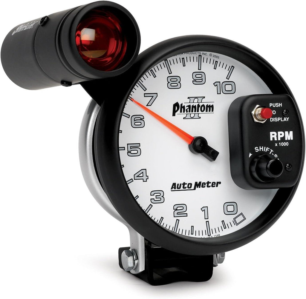 7599 Phantom II 5" 10000 RPM Shift-Lite Tachometer
