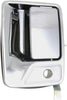 for Ford F-250 Super Duty Exterior Door Handle Front, Driver Side Chrome (1999-2016) | with Key Hole| Trim:All Submodels