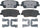 Gold 17D1284CH Ceramic Rear Disc Brake Pad Set