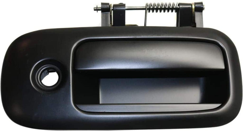 For Chevy Express 1500 Exterior Door Handle Rear Passenger Side - Side Sliding Door Smooth Black 2010-2014 | with Key Hole| Trim: Base/Ls/Lt