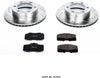 Front K1233 Carbon-Fiber Ceramic Brake Pad and Drilled and Slotted Rotor Z23 Daily Driver Kit