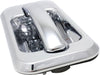 Rear Exterior Door Handle Compatible with 2003-2009 Hummer H2, Set of 2, Driver and Passenger Side, Chrome