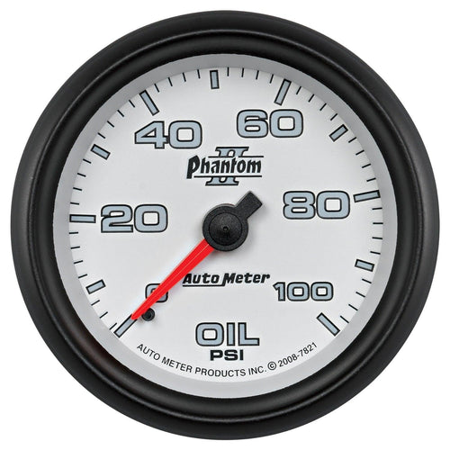 2-5/8 in. OIL PRESSURE 0-100 PSI PHANTOM II - greatparts