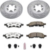K5405-26 Front Z26 Carbon Fiber Brake Pads with Drilled & Slotted Brake Rotors Kit