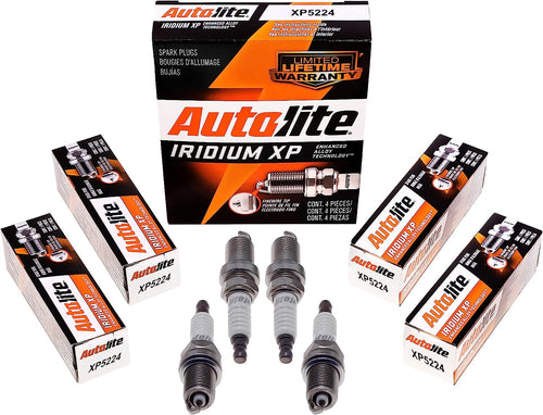 Autolite Iridium XP Automotive Replacement Spark Plugs, XP5224 (4 Pack)
