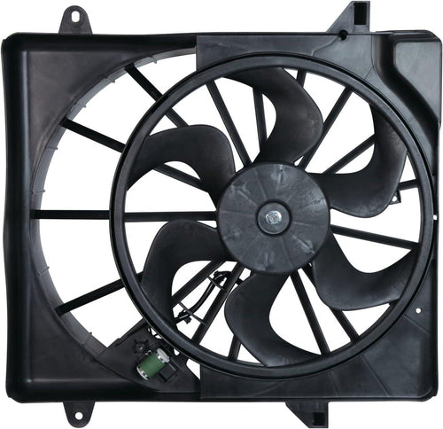 621940 Cooling Fan Assembly Compatible with 2008-2012 Jeep Liberty, Black