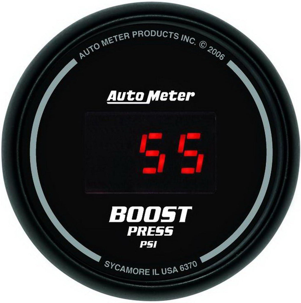 6370 Sport Comp Digital 2-1/16" 22037 PSI Digital Boost Gauge