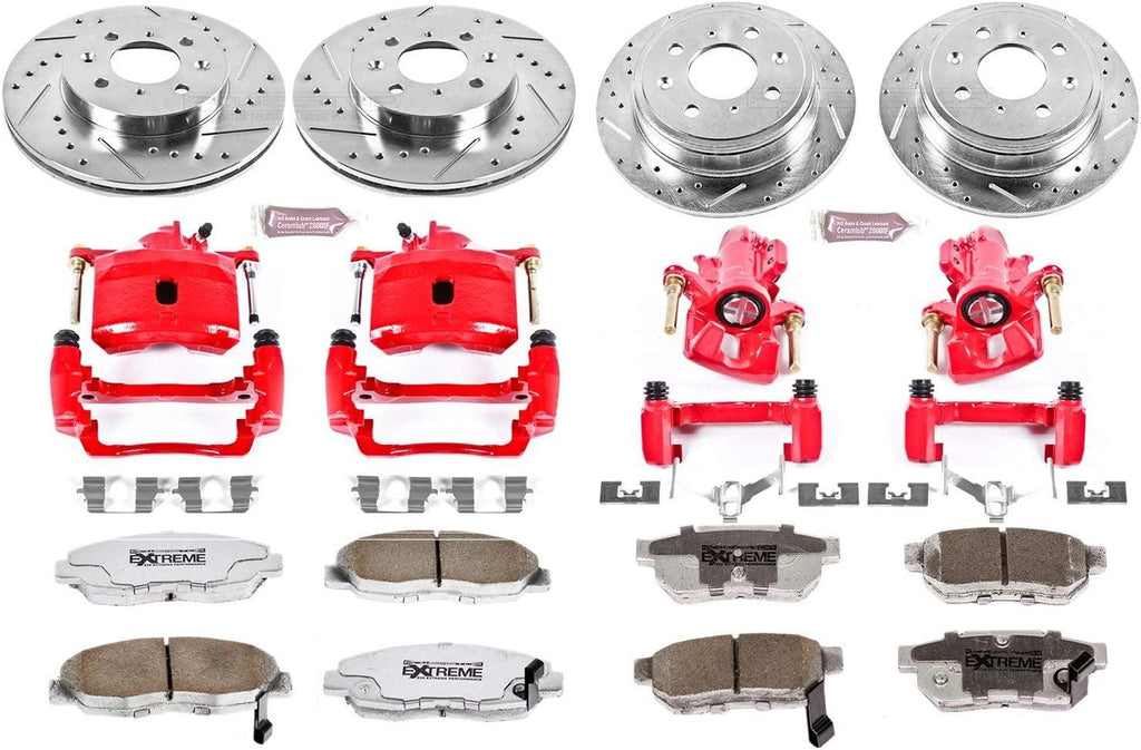 KC691-26 Front & Rear Z26 Street Warrior Brake Kit Honda